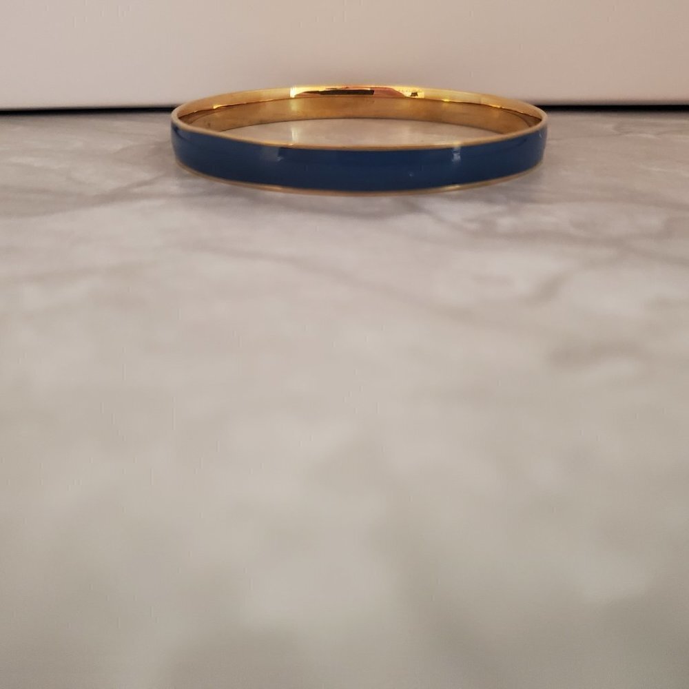 💙 Vintage Y2k 00s 2000's J. Crew Blue Bangle 💙 - Picture 4 of 15